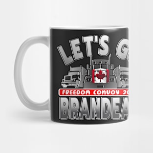 LETS GO BRANDEAU - CONVOY TRUCKERS FOR FREEDOM -LIBERTE - FREEDOM CONVOY 2022 TRUCKERS GRAY Mug